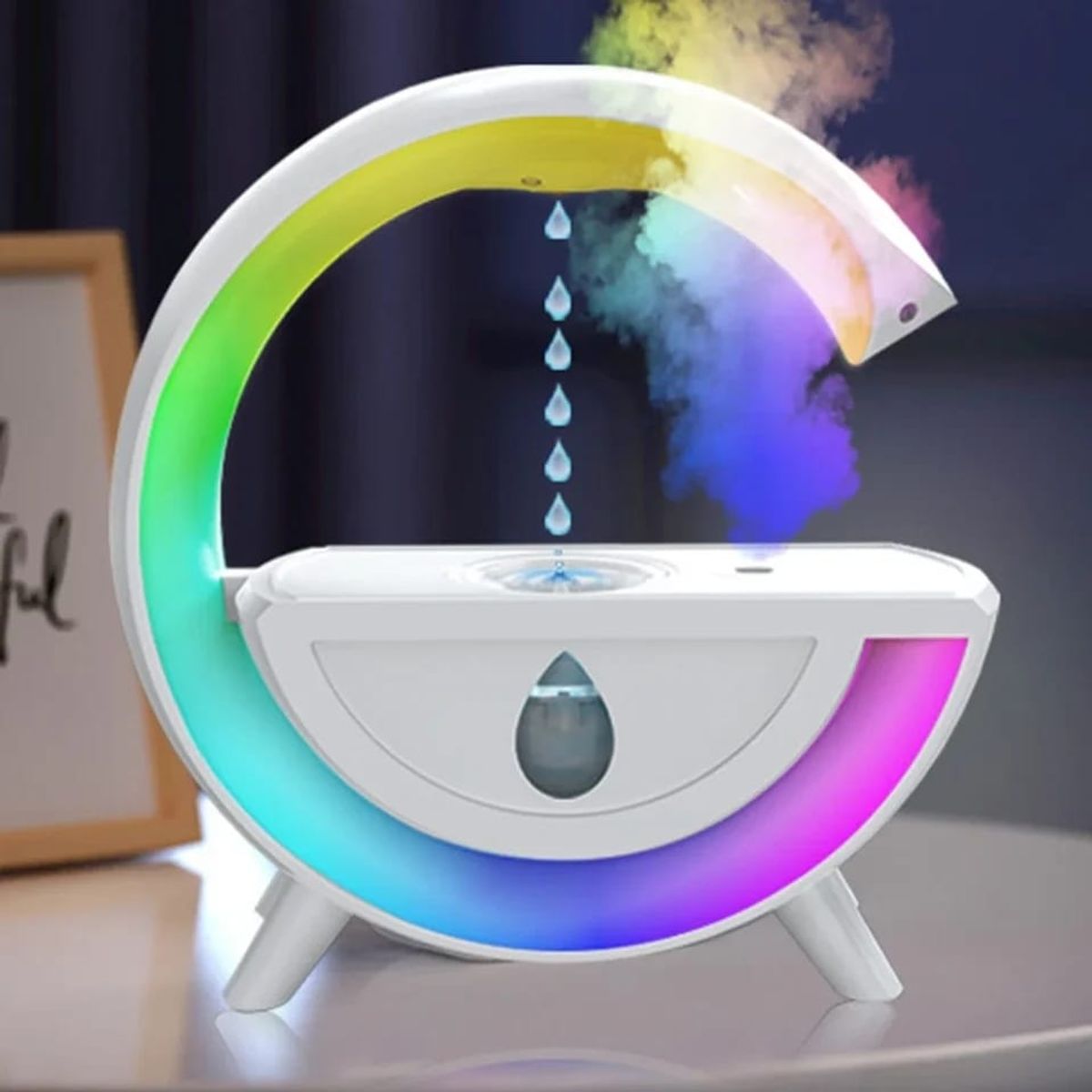 GENERICO - Lampara RGB Parlante Humidificador de aire