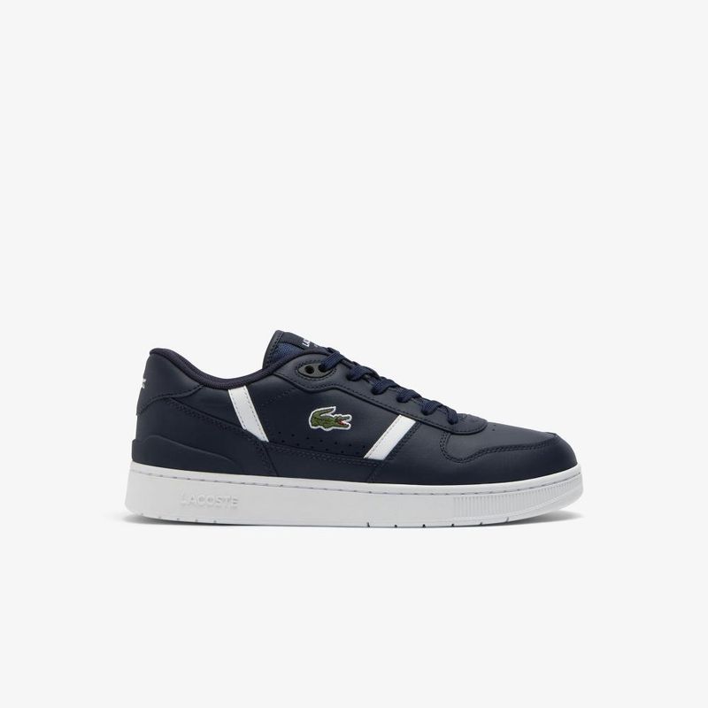 LACOSTE - Zapatilla Urbana Hombre Cuero T-Clip Set Azul Lacoste