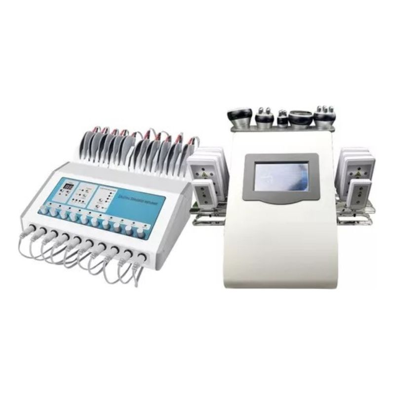 GENERICO - Pack Electroestimulación Cavitación 6 En 1 + Ondas Rusas Red