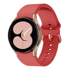 GENERICO - Correa Silicona Para Samsung Watch 7 / 6 / 5 classic Rojo