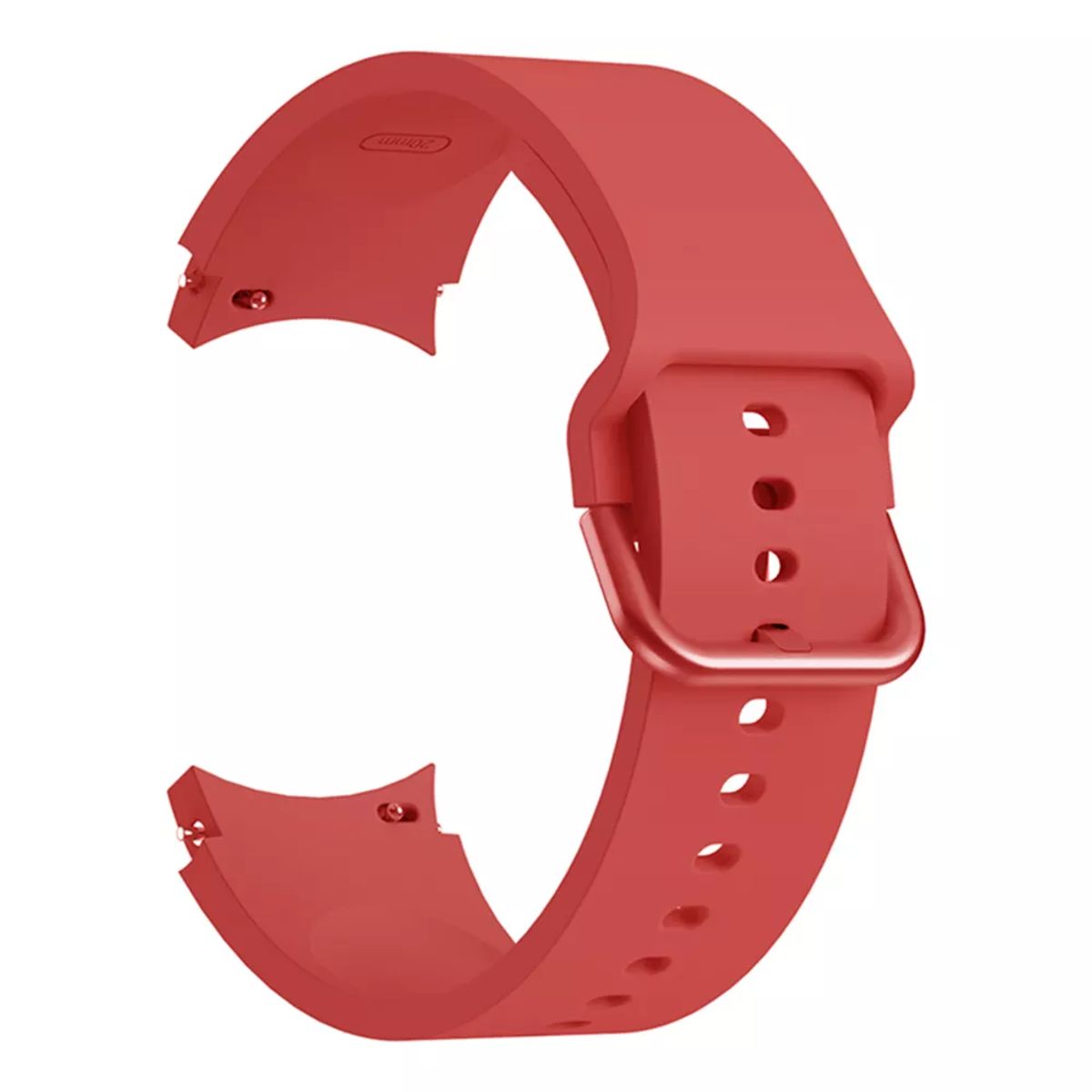 GENERICO - Correa Silicona Para Samsung Watch 7 / 6 / 5 classic Rojo