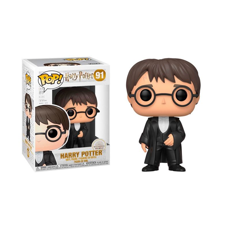 FUNKO - Funko Pop Movies Harry Potter Harry Yule 91 - Blanco