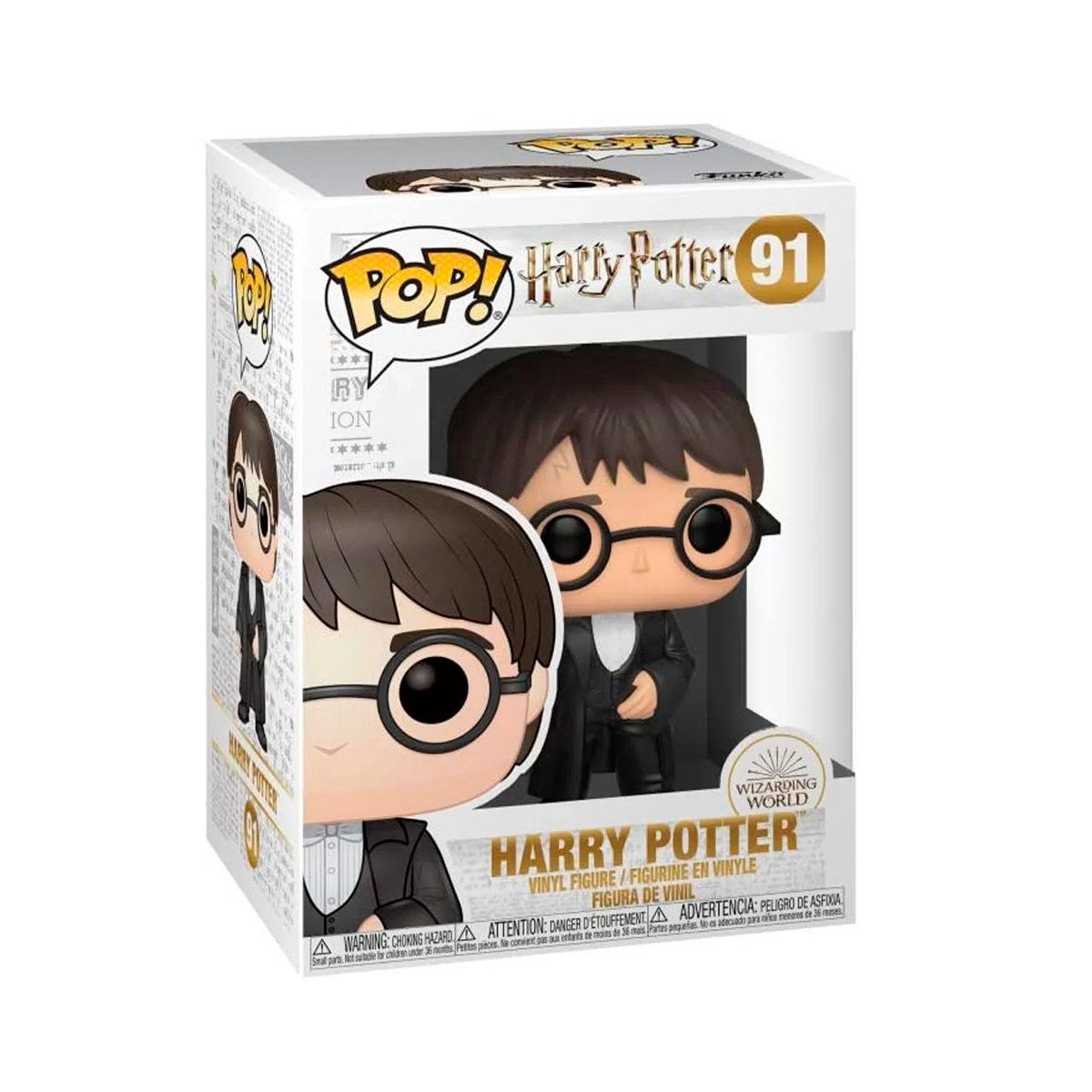 FUNKO - Funko Pop Movies Harry Potter Harry Yule 91 - Blanco