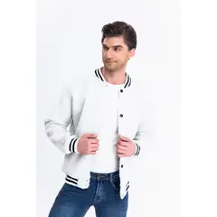 MPROPIA - Chaqueta Universitaria Hombre Tipo Corderito Gruesa Bolsillos 7551.