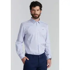 FEROUCH - Camisa Boston Smart Casual Morado
