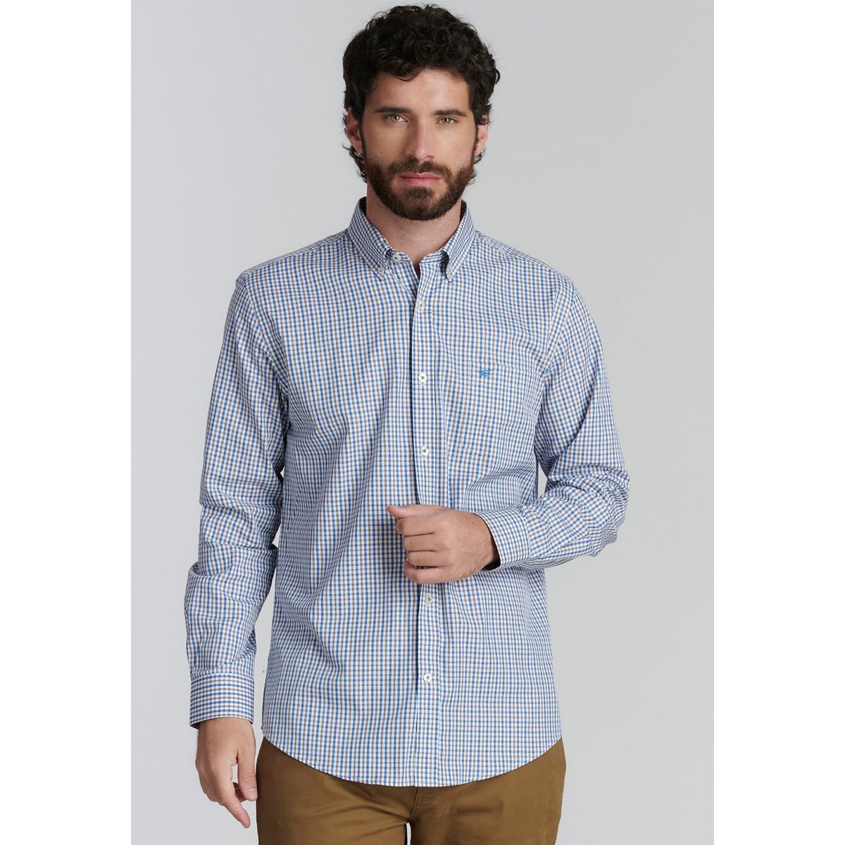 FEROUCH - Camisa Brooklyn Smart Casual Café Ferouch