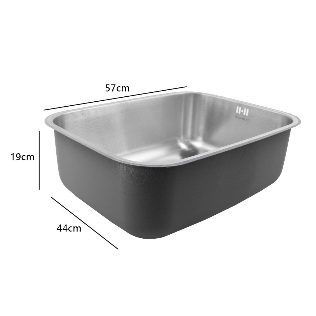 OEM - Lavaplatos Dekora 57X44 Cm Para Empotrar Bajo Cubierta.