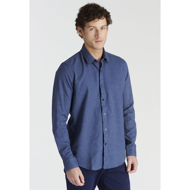 NEW MAN - Camisa Gianca Avant-Garde Azul Newman