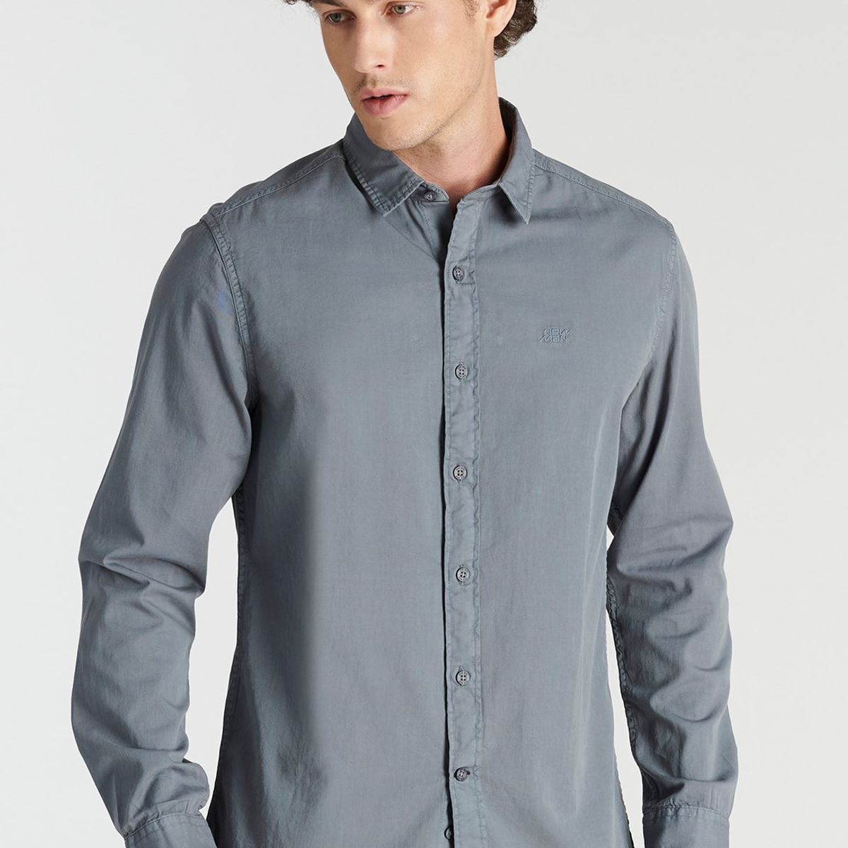 NEW MAN - Camisa Ely Avant-Garde Gris Newman