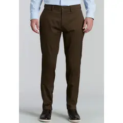 FEROUCH - Pantalón Twill Slim /33 Business Café