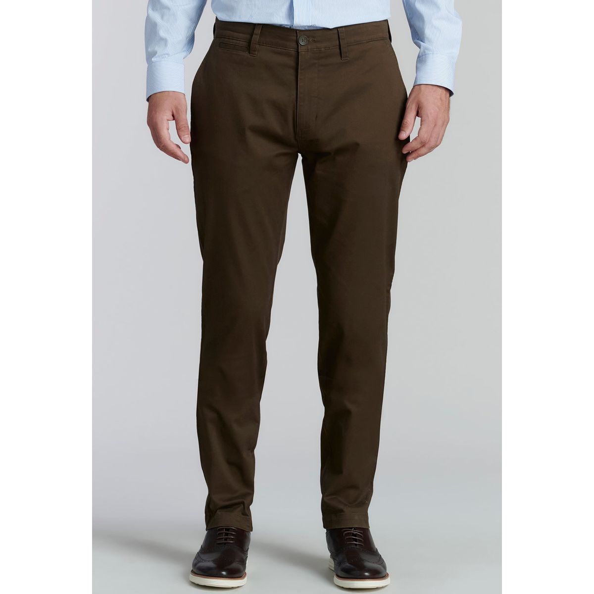 FEROUCH - Pantalón Twill Slim /33 Business Café Ferouch