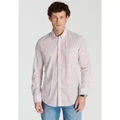 NEW MAN - Camisa Lincoln Heritage Rojo Newman