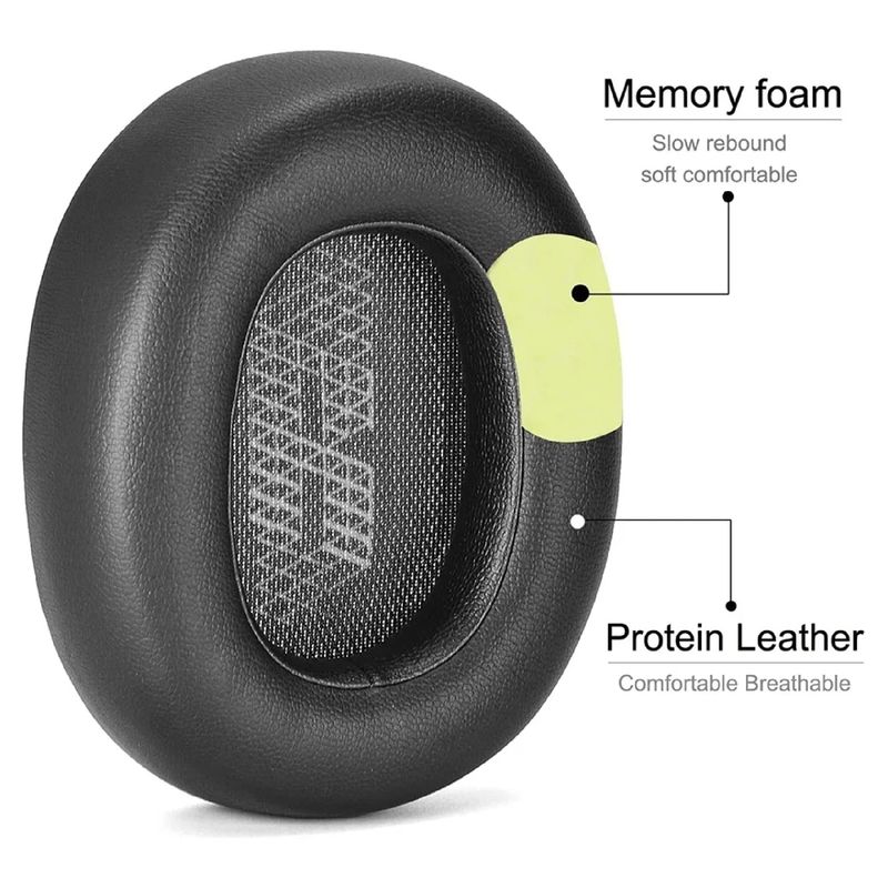 GENERICO - Almohadillas Para Audifonos JBL E65 LIVE 650 660 DUET Negro