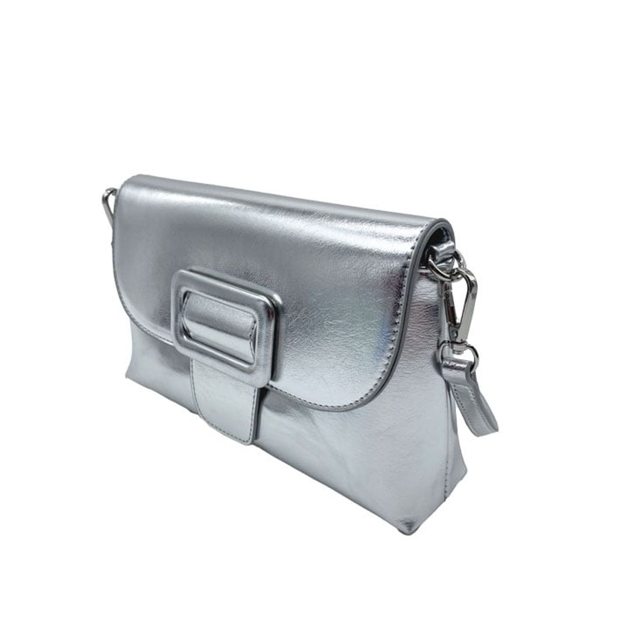 TODOPIEL - Cartera de fiesta Ecocuero Plata CRX34 Todopiel