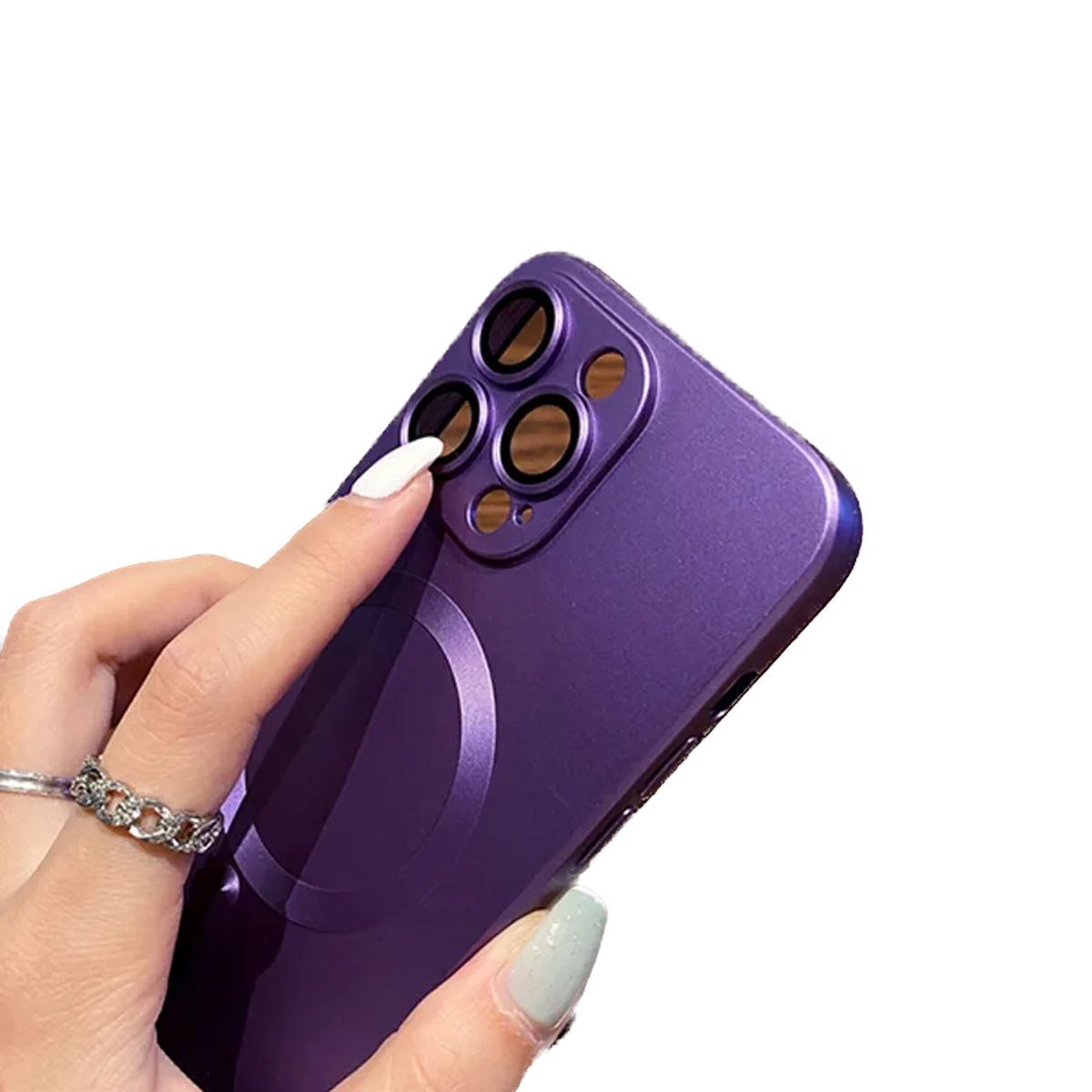 GENERICO - Carcasa Magsafe Para iPhone 14 Pro Max / Purpura Metalizada