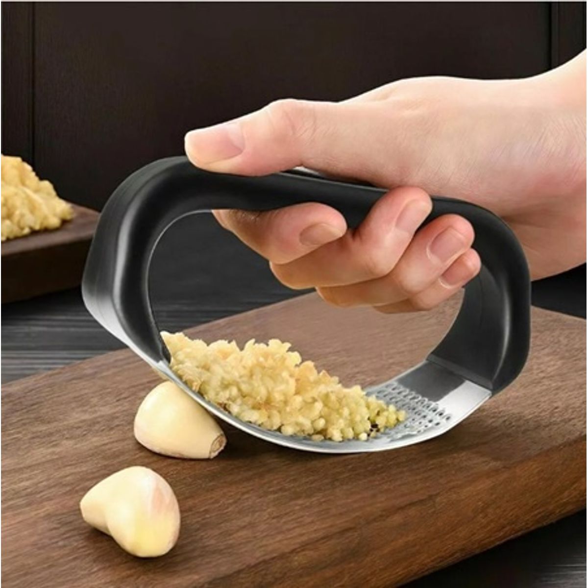 GENERICO - Prensa Moledora De Ajos Machacador Triturador Manual Cocina