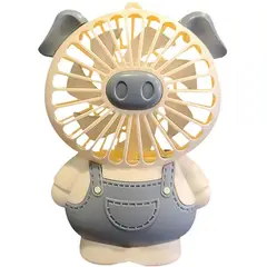 GENERICO - Mini Ventilador de Aire Portatil Forma de Cerdito