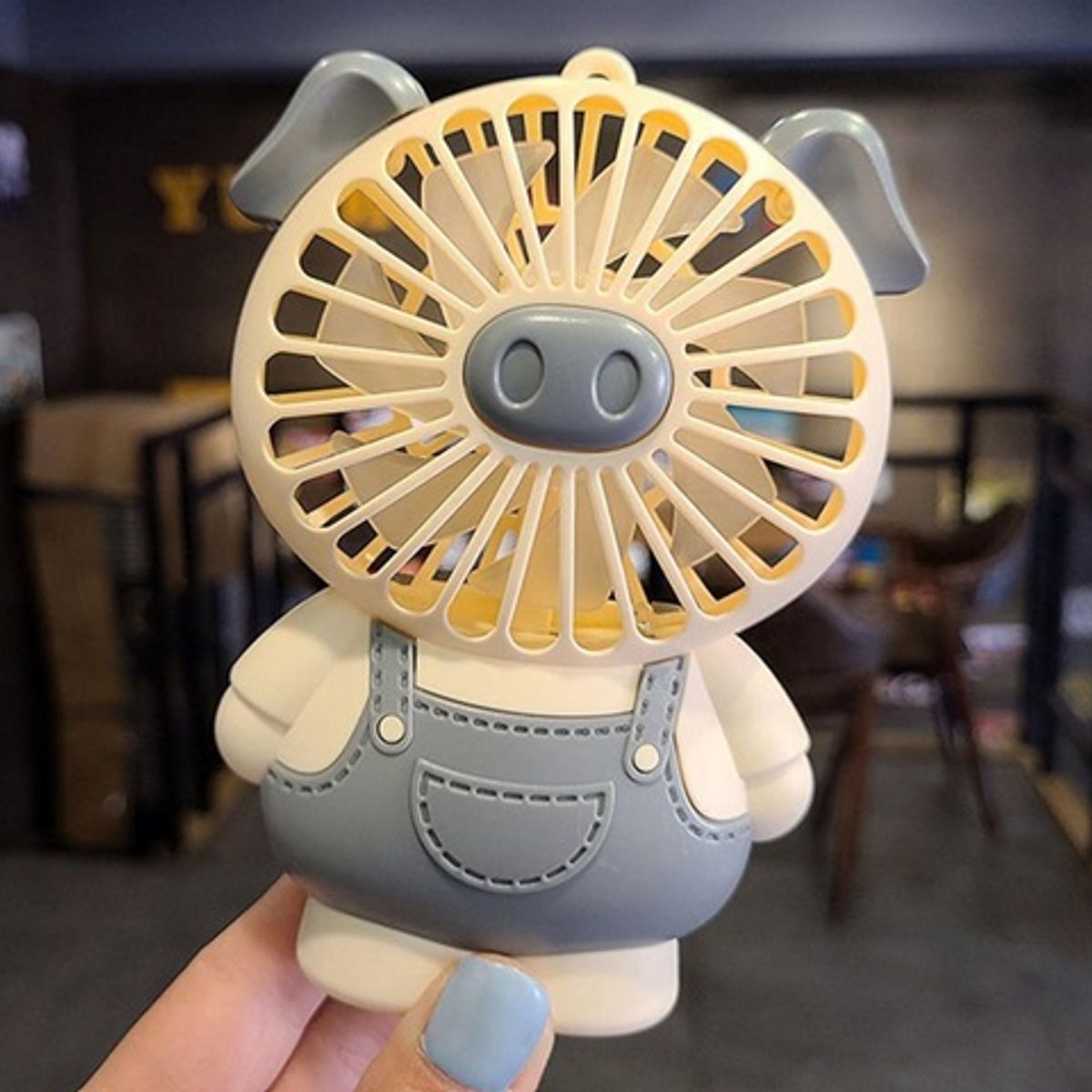 GENERICO - Mini Ventilador de Aire Portatil  Forma de Cerdito
