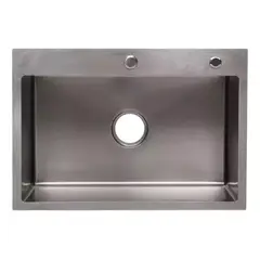 OEM - Lavaplatos Dekora 60X45Cm Plata 2Mm Empotrar Sobre O Bajo Cubierta