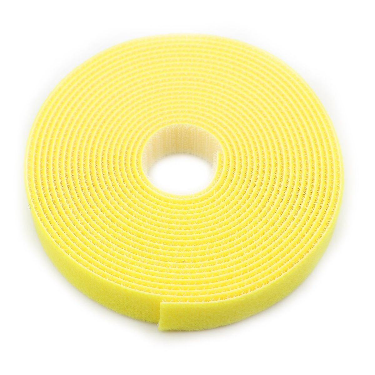 GENERICO - Amarra Velcro Clásica Doble Faz 25 Metros Amarillo 20mm