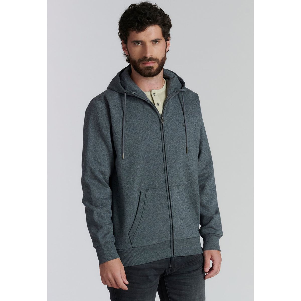 FEROUCH - Polerón Básico Kansas Fr Negro Ferouch