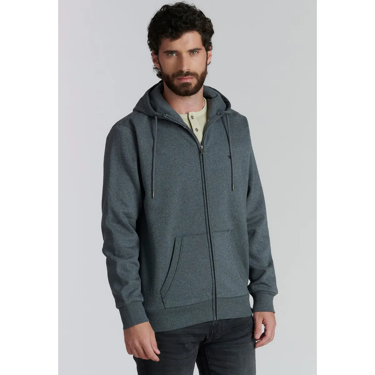 FEROUCH - Polerón Básico Kansas Fr Negro Ferouch