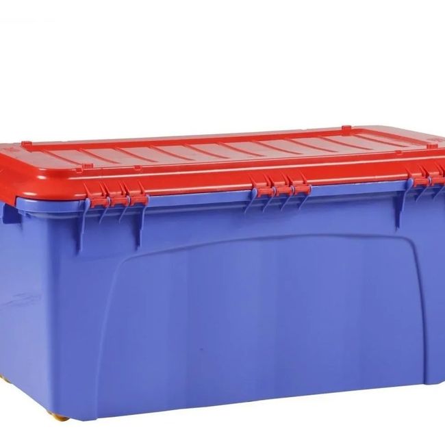 REYPLAST - Caja Organizadora Baul Movil Con Ruedas Almacenamiento 90 L