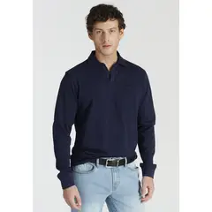 NEW MAN - Polera Polo Mallorca Heritage Azul Newman
