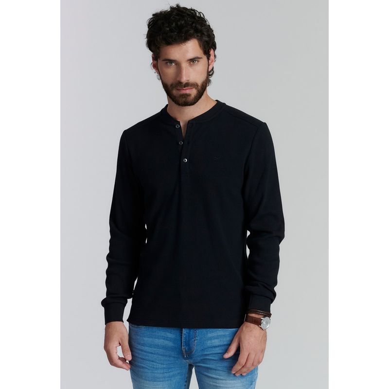 FEROUCH - Polera Houston Fr Negro Ferouch