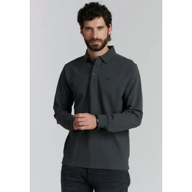 FEROUCH - Polera Básica  Dakota Fr Gris Ferouch