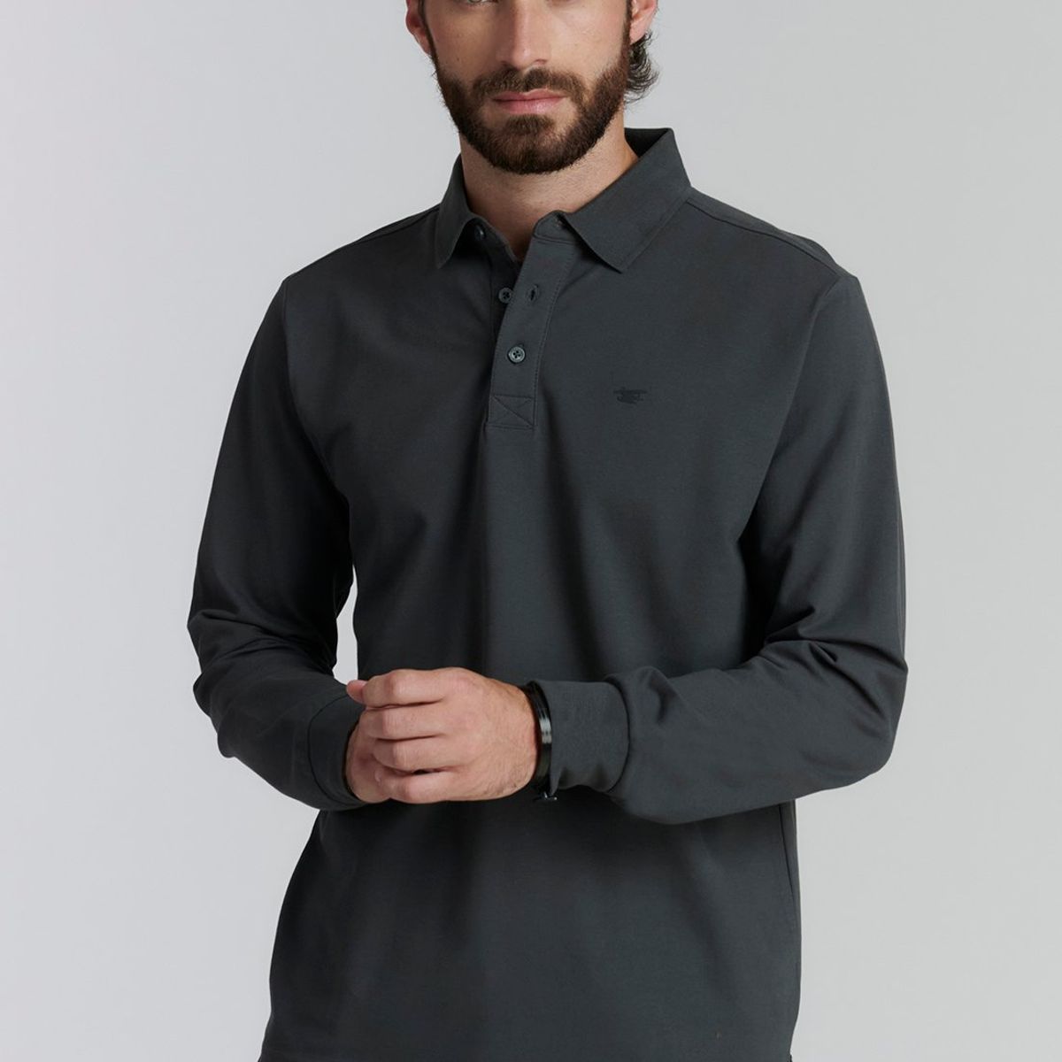 FEROUCH - Polera Básica  Dakota Fr Gris Ferouch