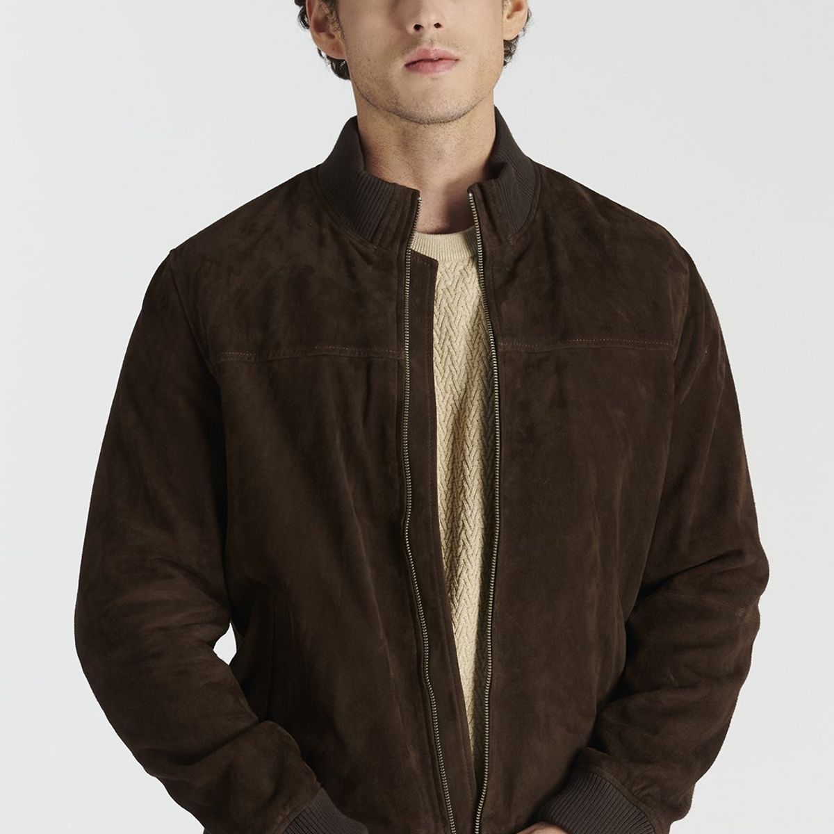 NEW MAN - Chaqueta Leather Tier Heritage Café Newman