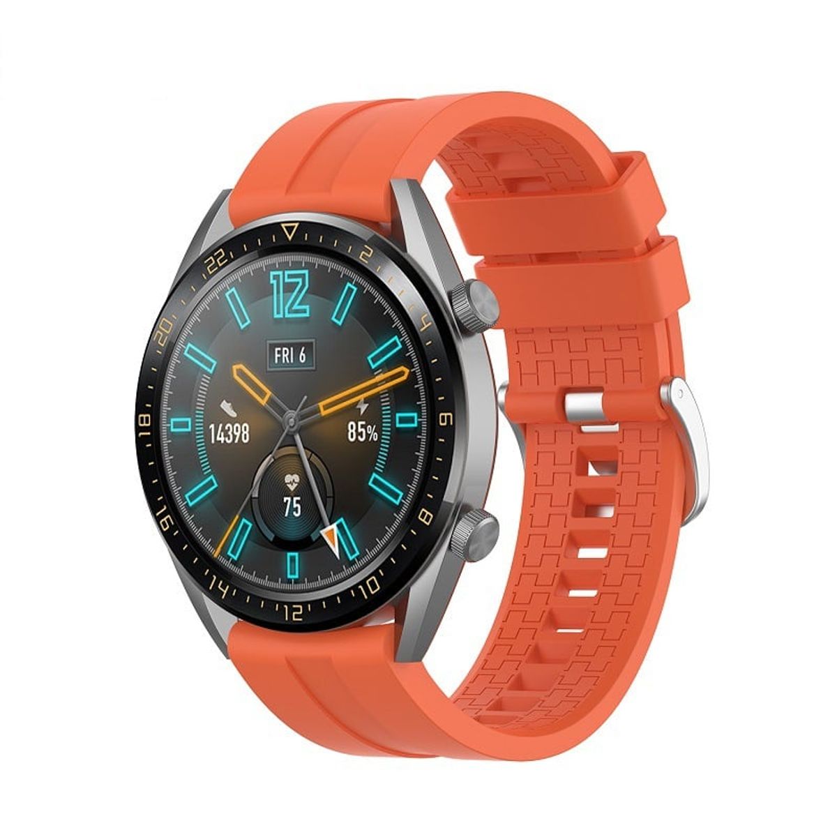 GENERICO - Correa Para Watch Samsung Huawei 22mm  Naranja