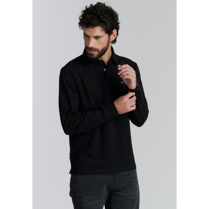 FEROUCH - Polera Básica  Dakota Fr Negro Ferouch