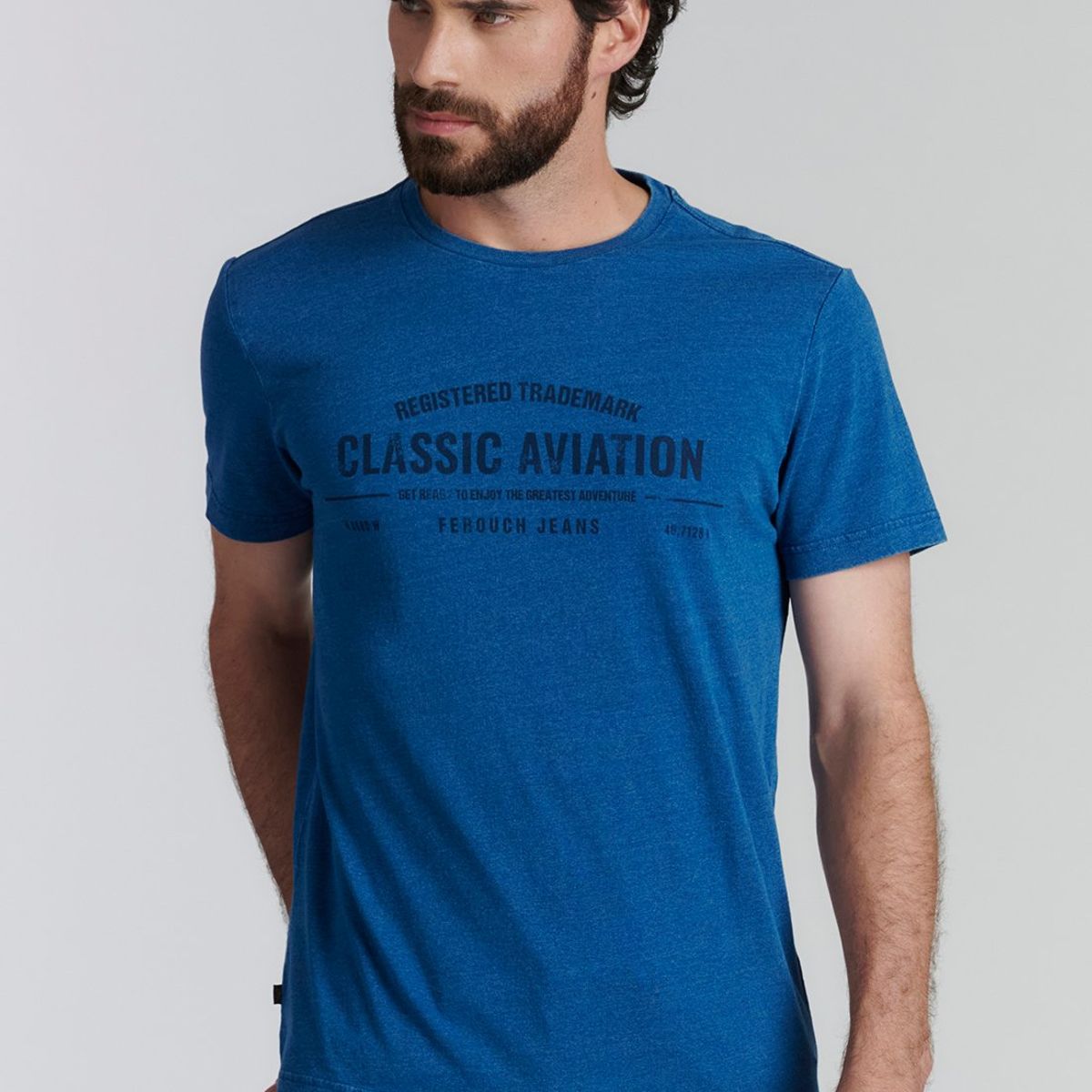 FEROUCH - Polera Idaho Fjs Azul Ferouch