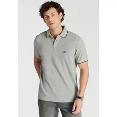NEW MAN - Polera Polo Zaragoza Heritage Gris Newman