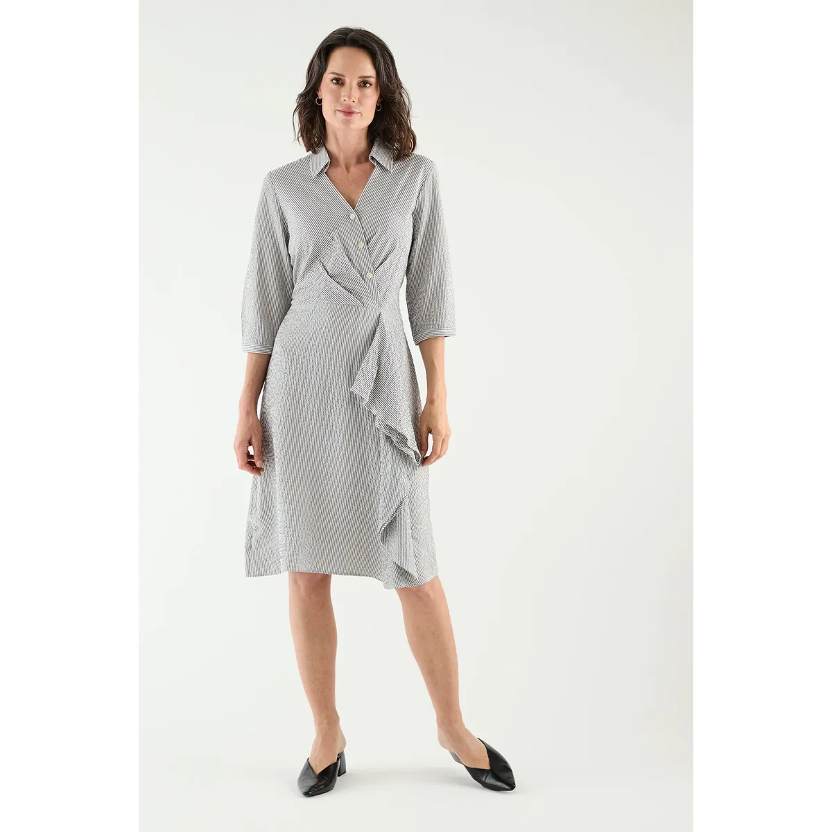 MA GRIFFE - Vestido Largo Crudo Mujer Magriffe