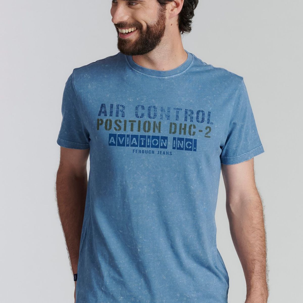 FEROUCH - Polera Brooklyn Fjs Azul Ferouch