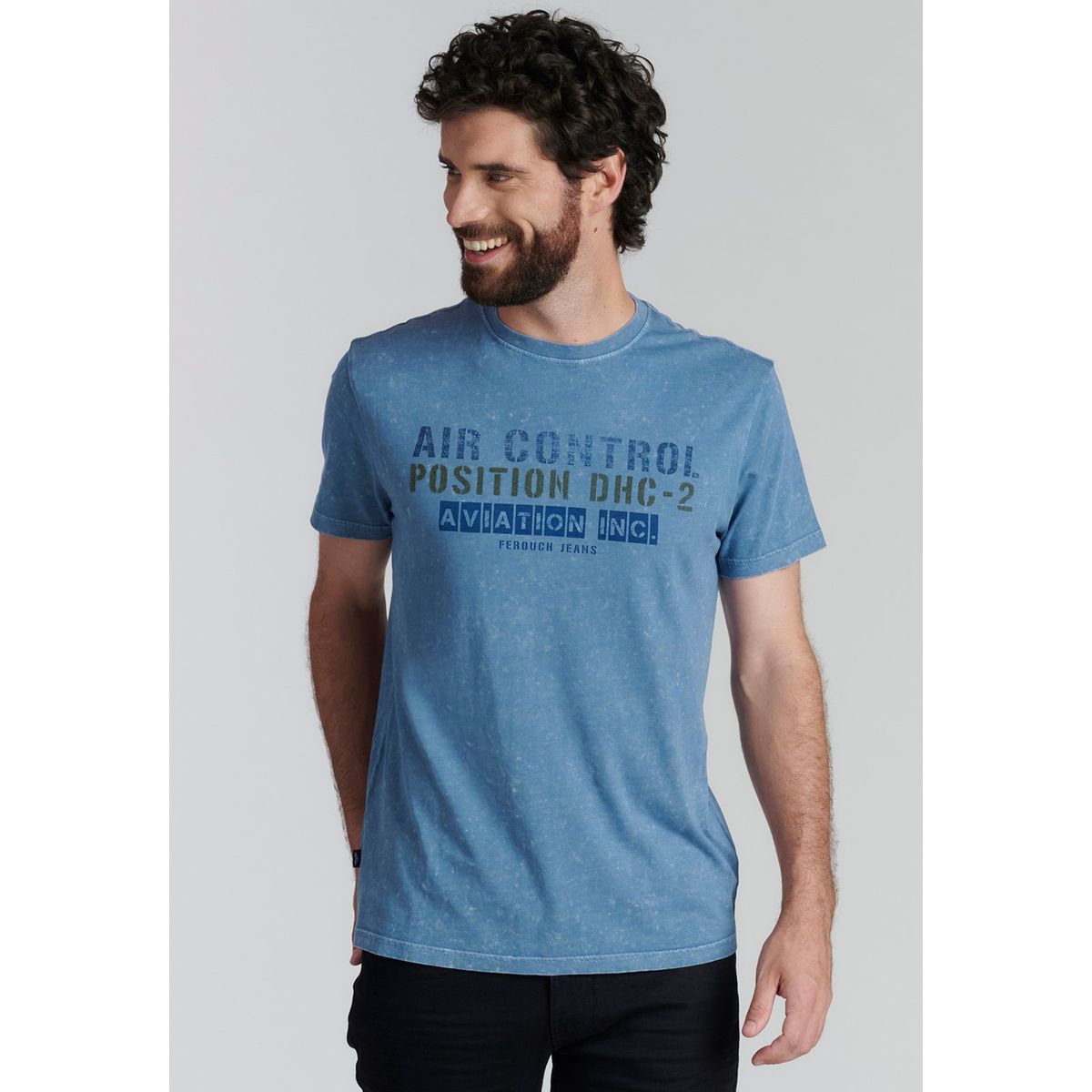 FEROUCH - Polera Brooklyn Fjs Azul Ferouch