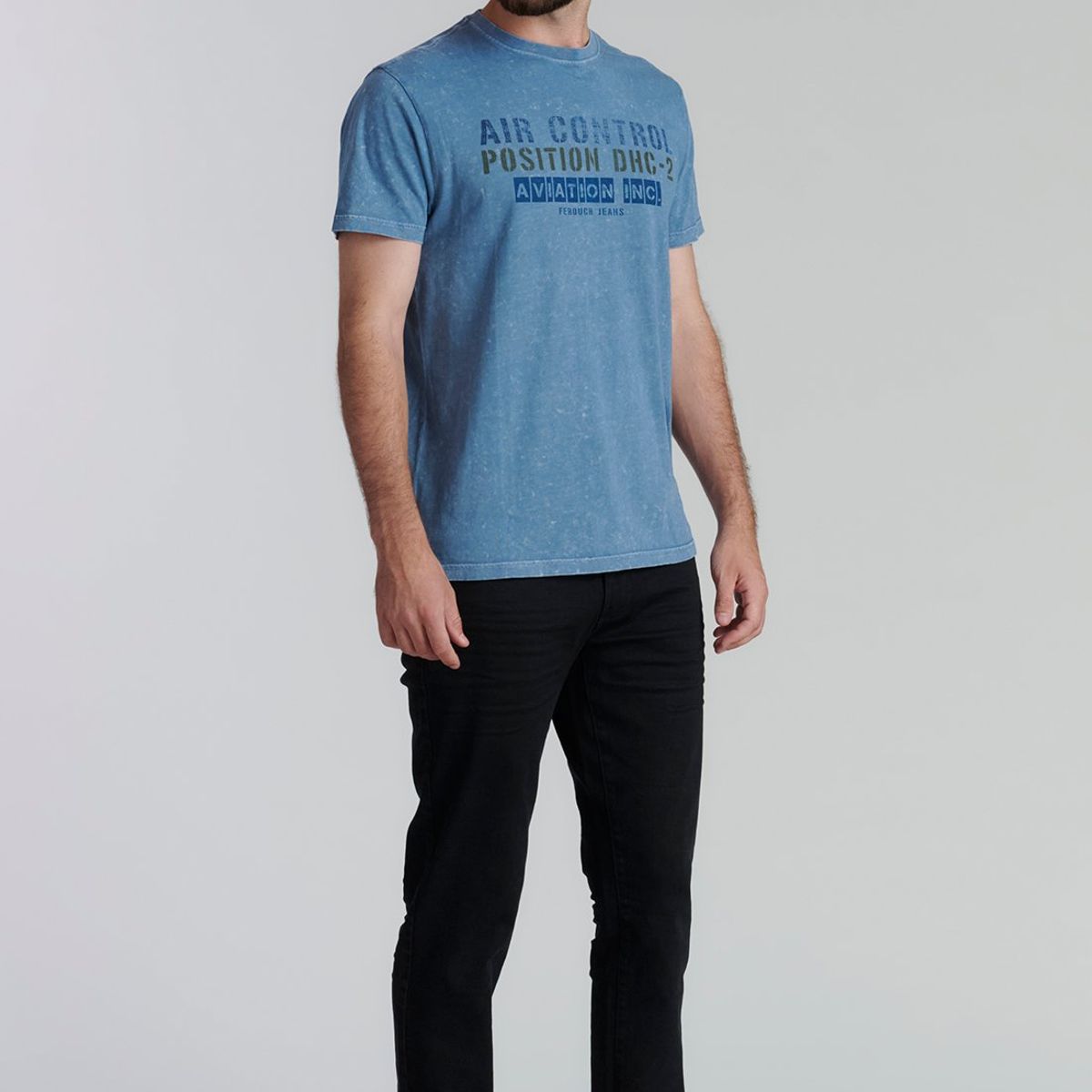 FEROUCH - Polera Brooklyn Fjs Azul Ferouch