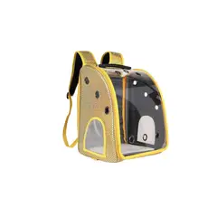 GENERICO - Mochila Desmontable Para Transportar Mascotas Amarillo
