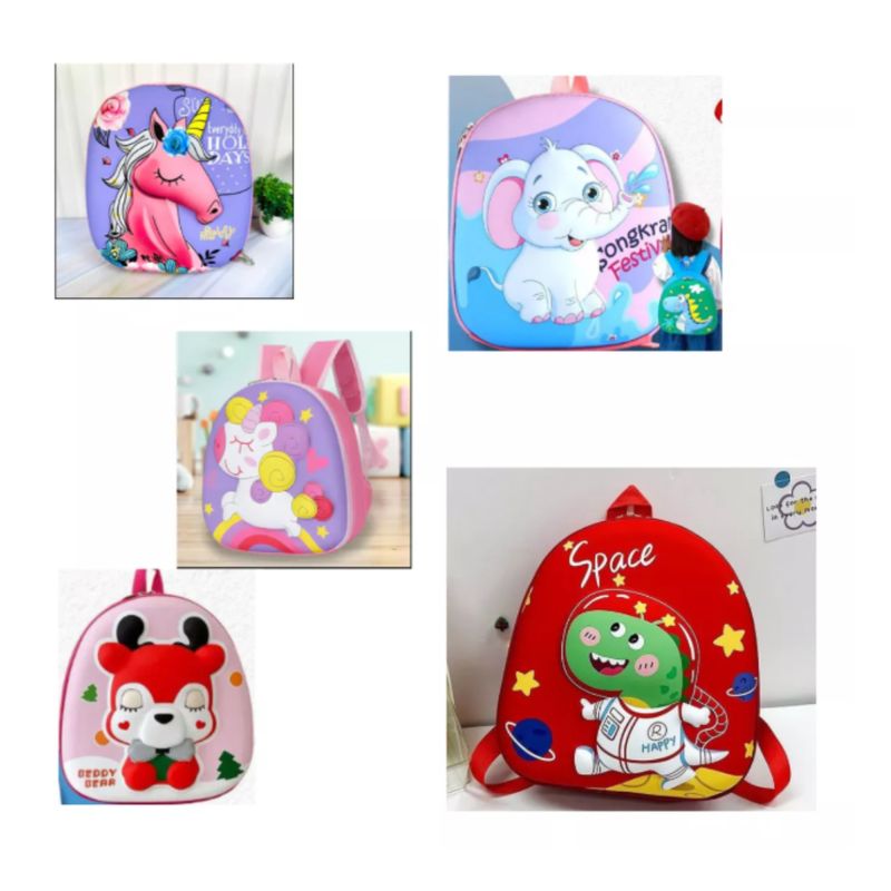 GENERICO - Mochilas Infantiles Escolares 3d 30x 25 Cm