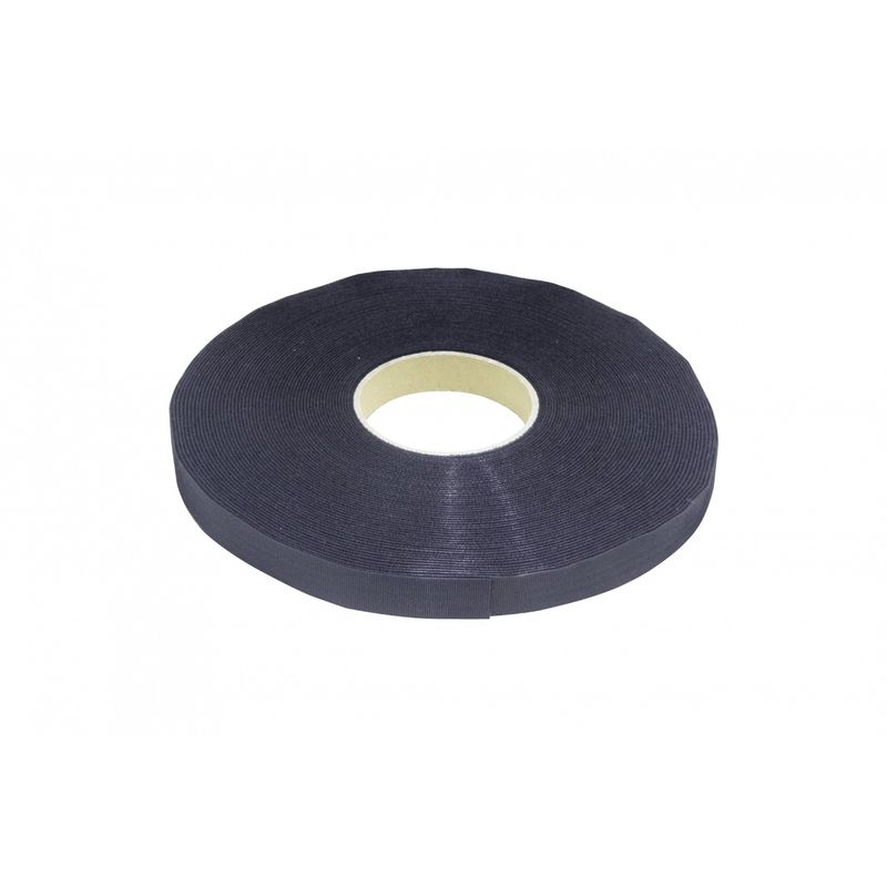 GENERICO - Amarra Velcro Clásica Doble Faz 25 Metros Negro 20mm