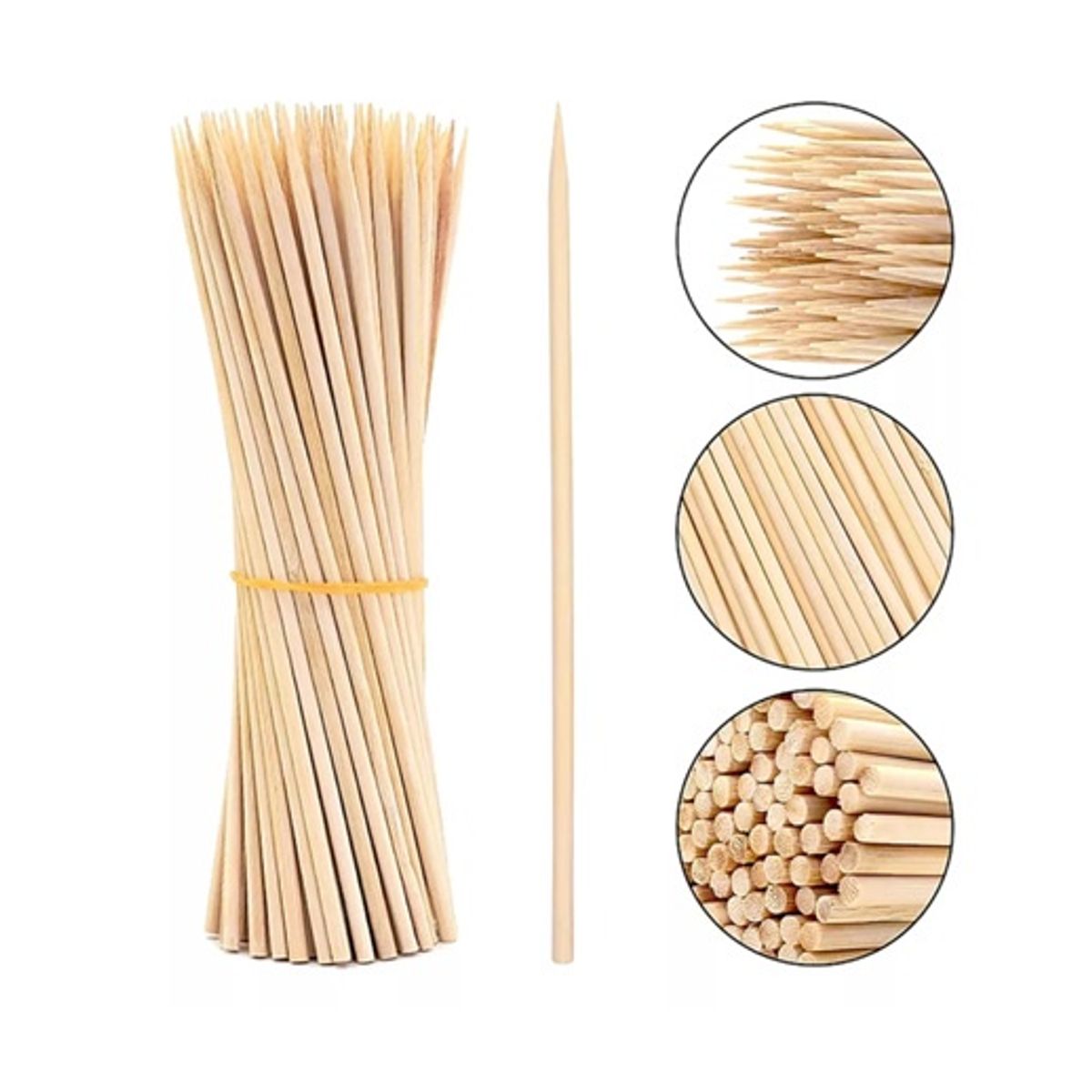 GENERICO - Palos para Brochetas  Asados de 50cm Descartables