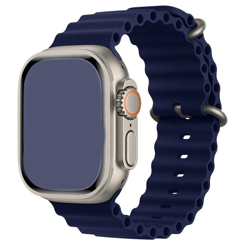 GENERICO - Correa Ocean Silicona Para Apple Watch 38 40 41 Azul
