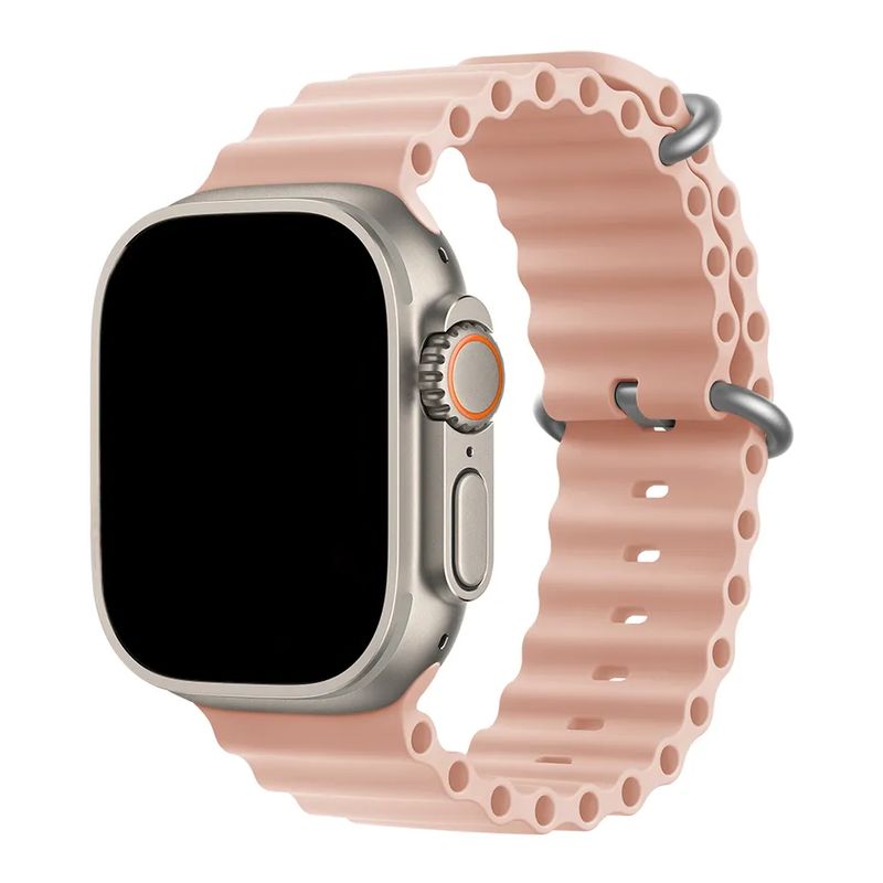 GENERICO - Correa Ocean Silicona Para Apple Watch 38 40 41 Rosa