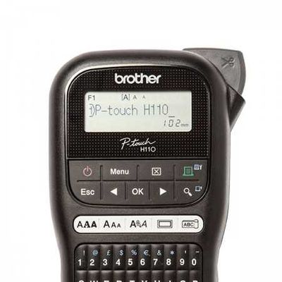 Imagen 2 del producto ROTULADORA PT-H110 BK 2 LINEAS C/TZE 12 MM