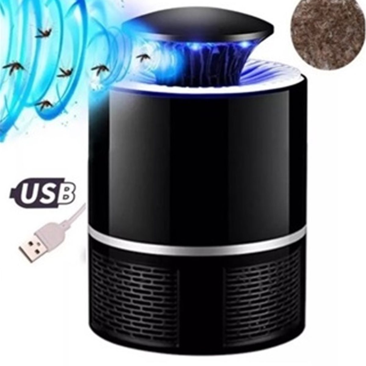 GENERICO - Lámpara Usb Mata Mosquitos Insectos Repelente De Moscas