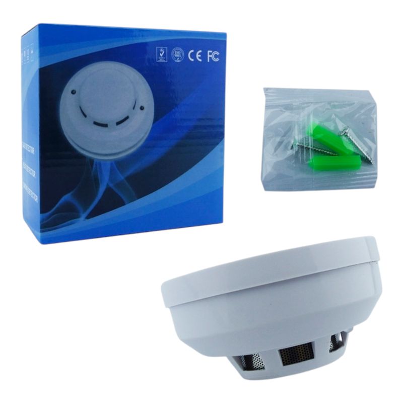 GENERICO - 2x Detector De Humo NEW Con Sensor Anti-Incendio De Señal Para Alarma