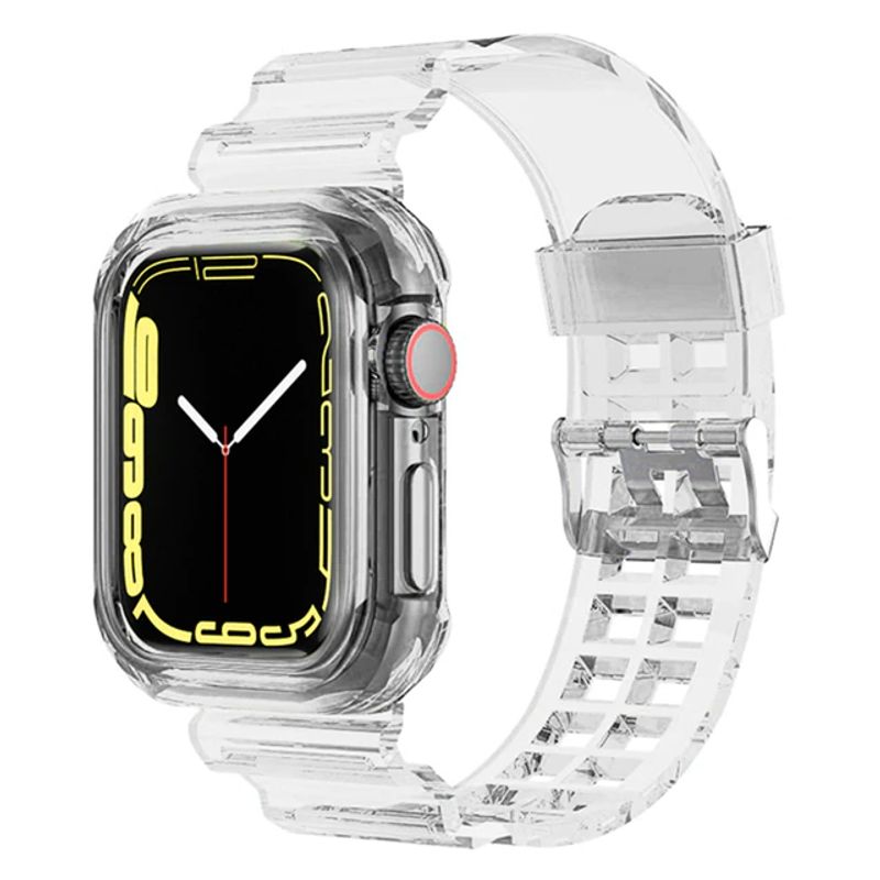 GENERICO - Correa Transparente Funda Para Apple Watch 49mm Ultra Transparente
